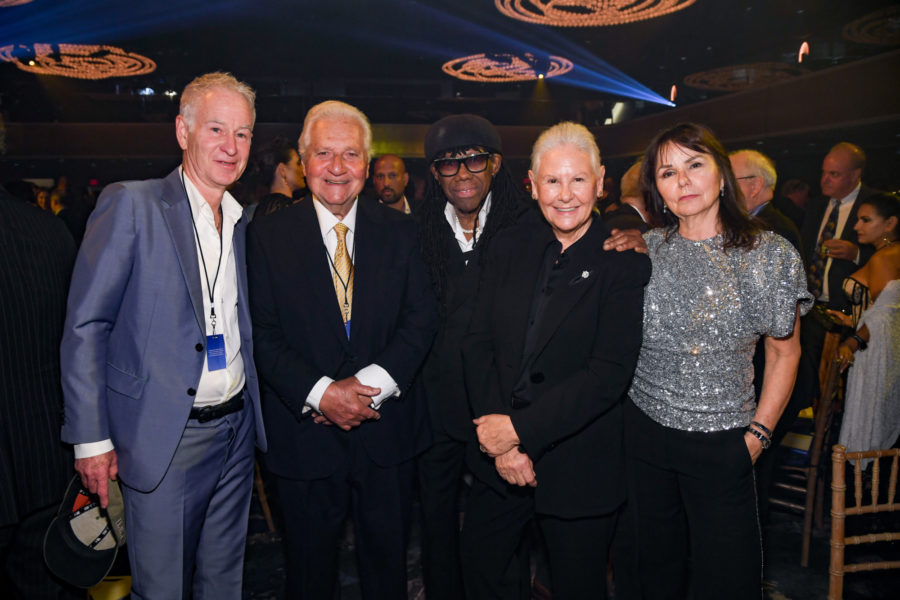 SHOF 24 Gala John Mc Enroe Martin Bandier Nile Rodgers Dorothy Bandier Patty Smyth