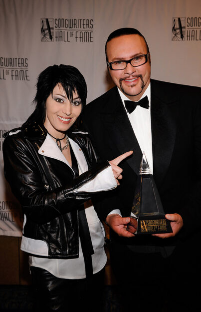 Desmond Child Joan Jett Songwriter Hall 20080024 Photo by Larry Busaccasmall