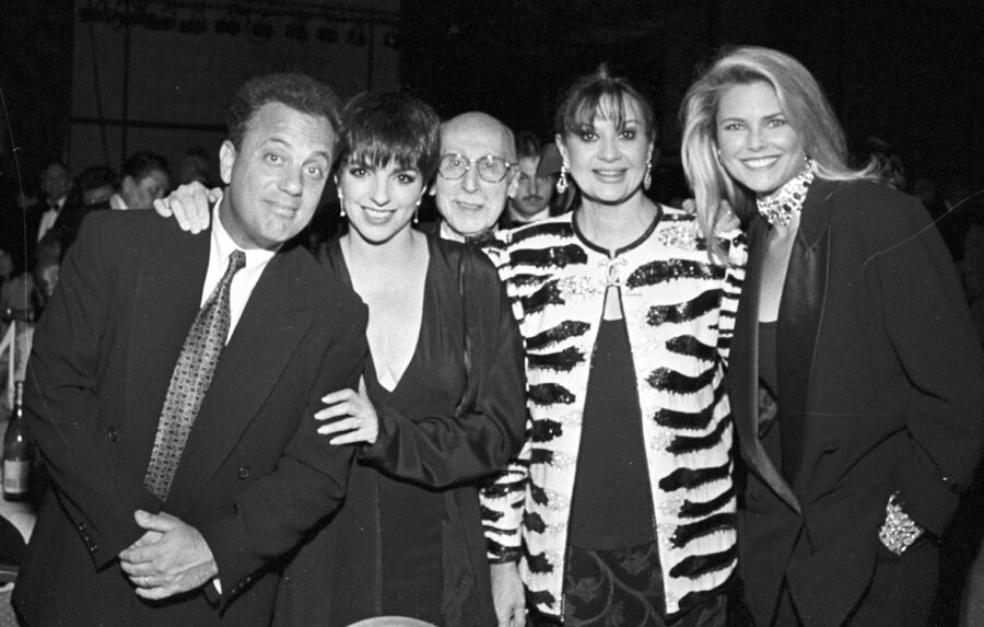 Billy Joel Liza Minelli Sammy Cahn Tita Cahn Christie Brinkleysm