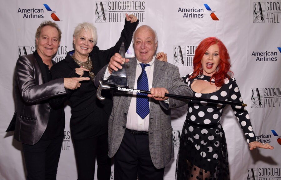 Fred Schneider Cindy Wilson Seymour Stein Kate Pierson