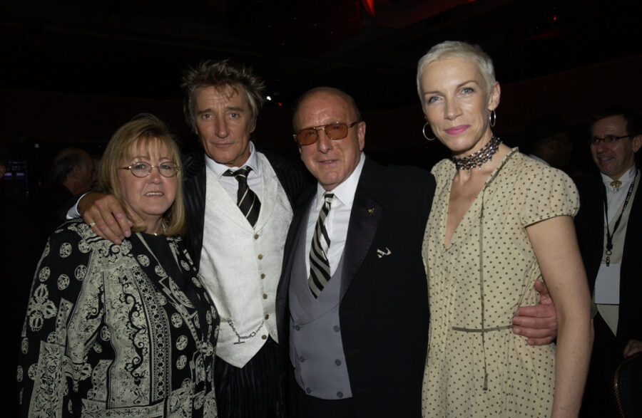 Linda Moran Rod Stewart Clive Davis Annie Lennox