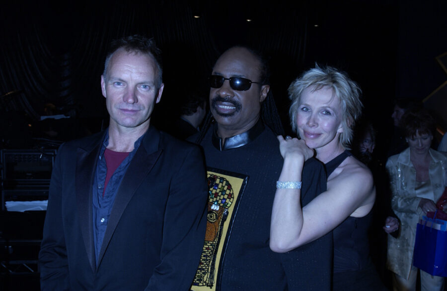 Sting Stevie Wonder Trudie Styler02