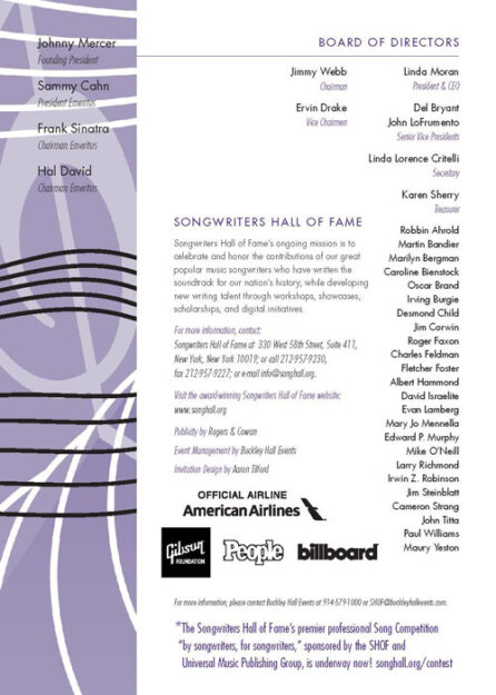 2014 Songwriters Hall of Fame Evite Part4sm
